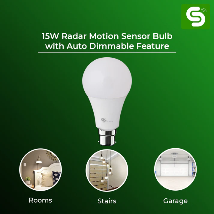 Motion Sensor Bulb B22 15W Dimmable - Image 5