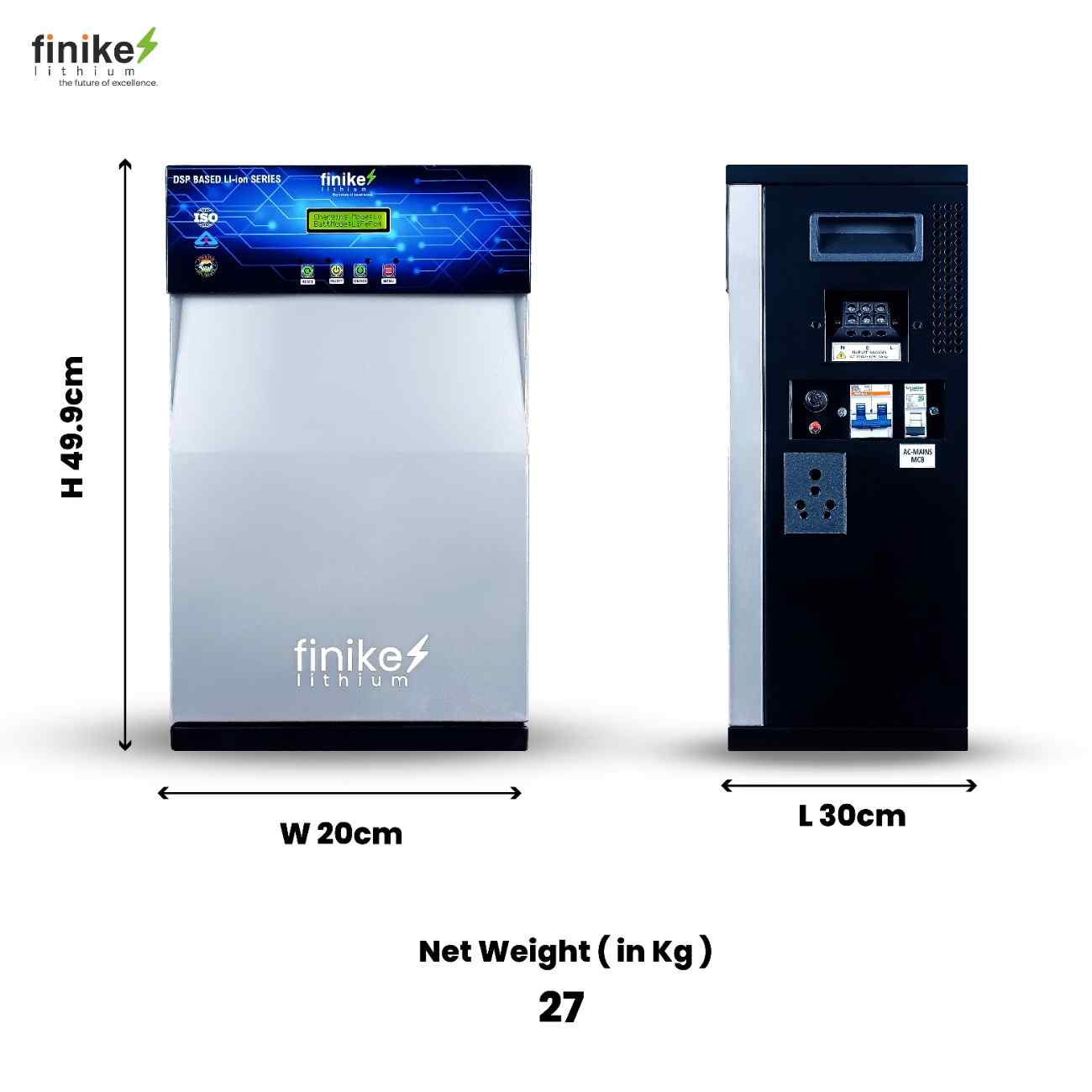 Finike Lithium 1100 VA Inverter with Upto 12 Year Life Integrated 1280Wh Lithium-Ion Battery for Home Office & Shops 3 Year Warranty on Inverter and Battery - Image 7