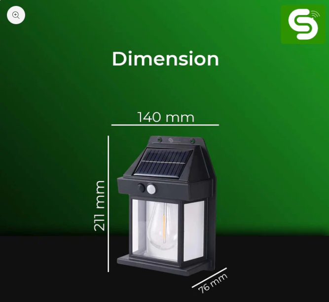 Motion Sensor Solar LED Light PIR Wall Mount - Image 3