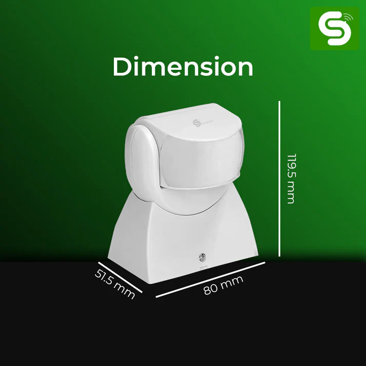 180° Microwave Motion Sensor Wall Mount ESY-M06 - Image 3