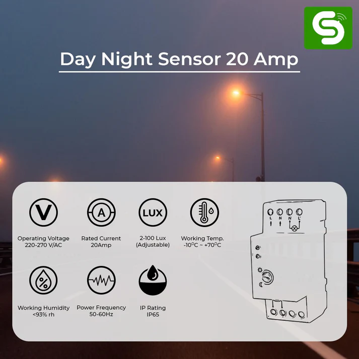 Day/Night Photocell Sensor 20A ESY-LD02 - Image 2