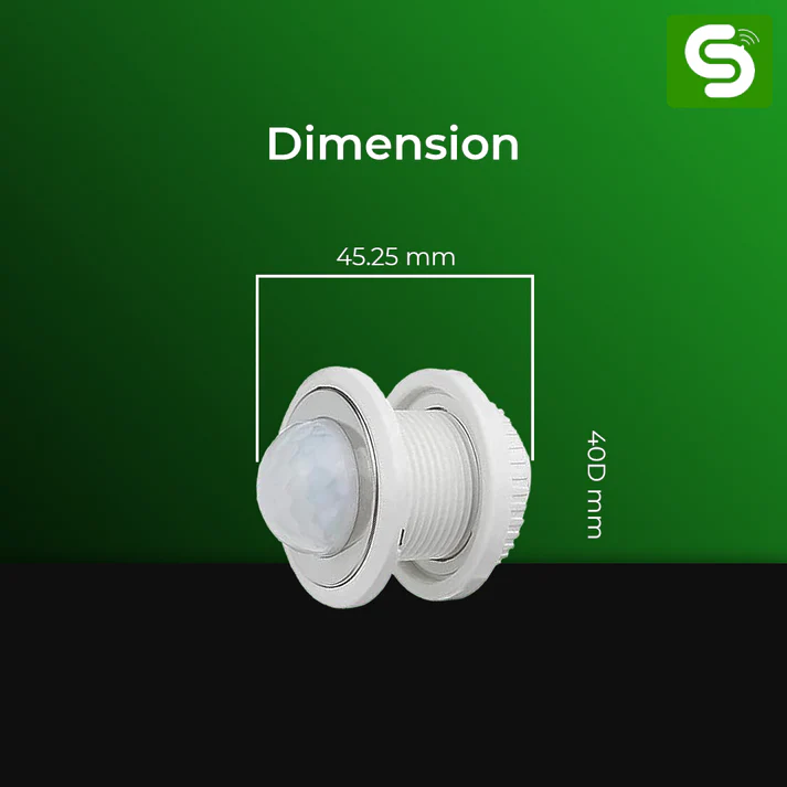 Adjustable Mini PIR Motion Sensor ESY-P08 - Image 3