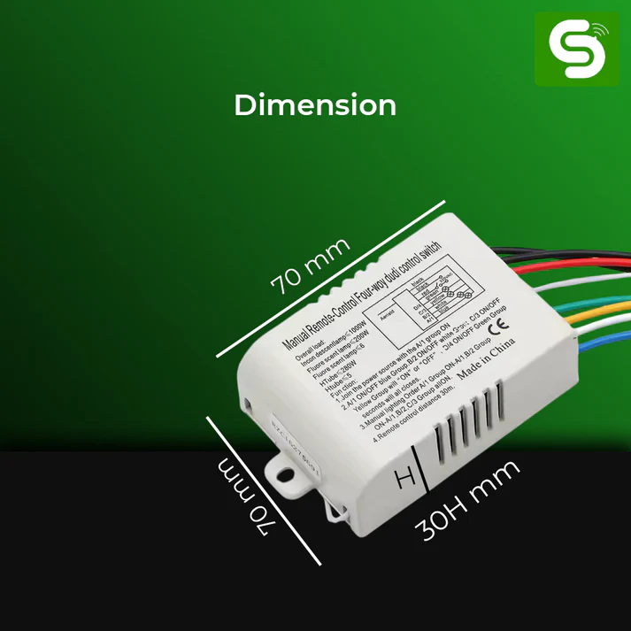 4-Way Remote Control Switch ESY-TC35 - Image 3