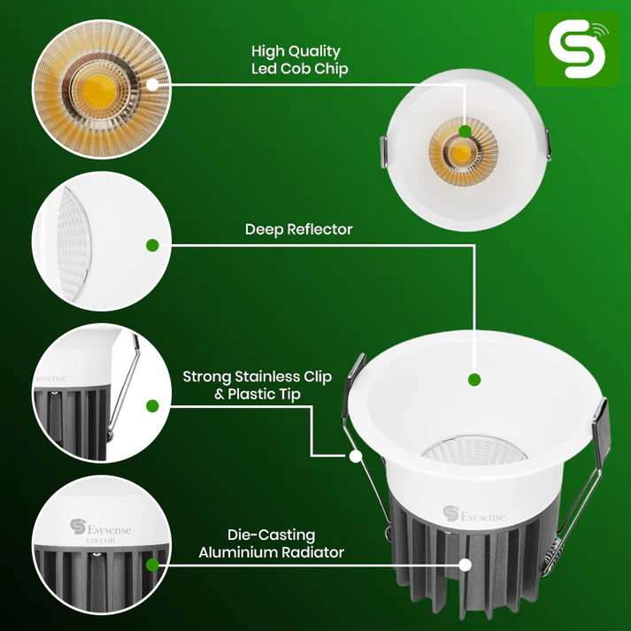 Esysense 15W LED COB Light Warm White - Image 4