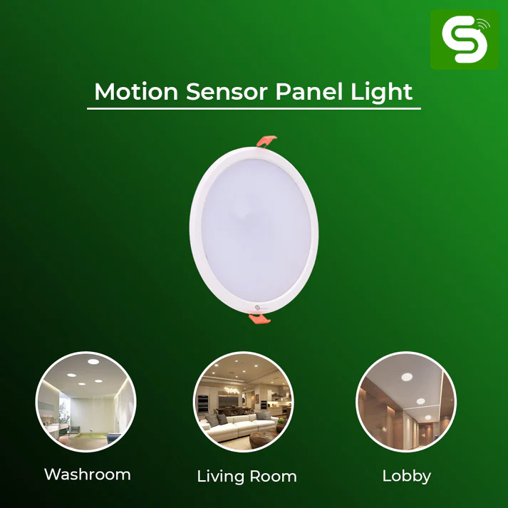 Motion Sensor Round Panel Light 10W On/Off - Image 5