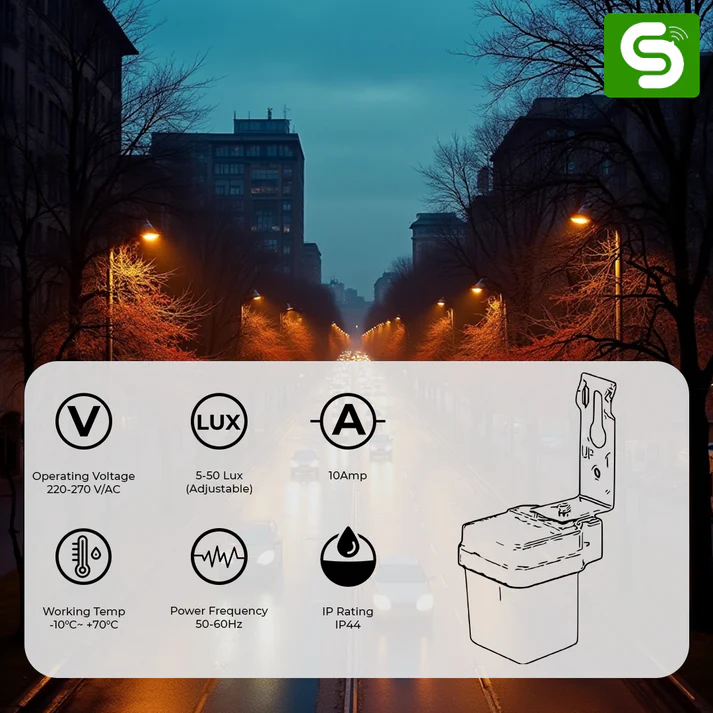 Pole Mount Auto Day/Night Photocell 6A - Image 6