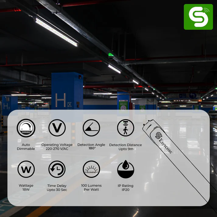 Retrofit Motion Sensor Tubelight 18W On/Off - Image 2