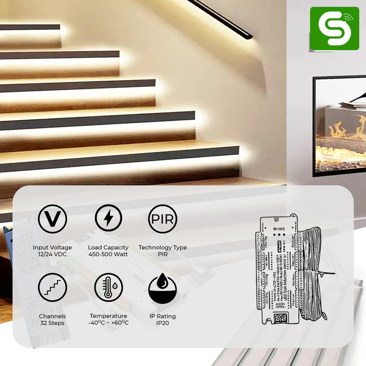 Step Staircase Controller Sensor Kit 8 Strips - Image 4