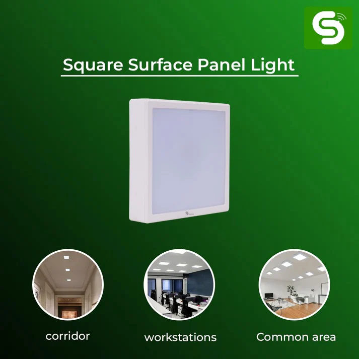 Surface Mount Square Panel Light 12W Dimmable - Image 4