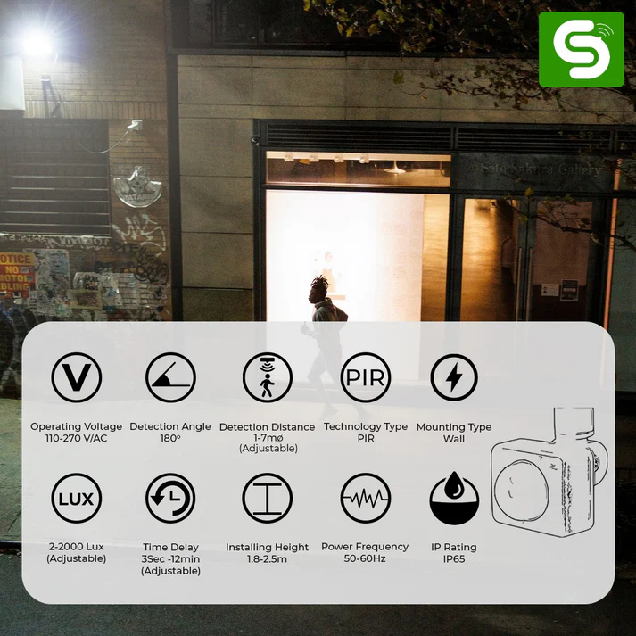 180° PIR Adjustable Motion Sensor ESY-P31 - Image 2