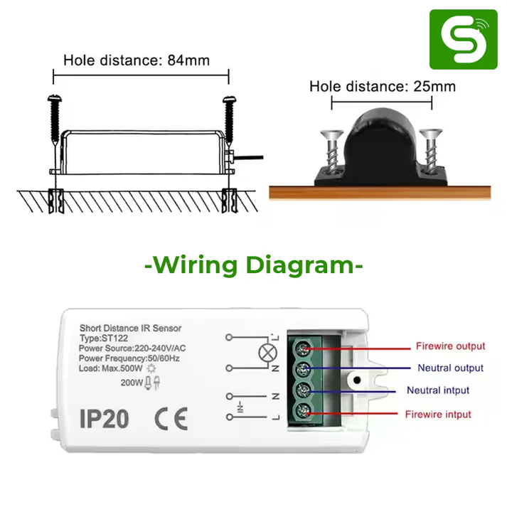 Wardrobe Cabinet IR Sensor ESY-M20 - Image 4